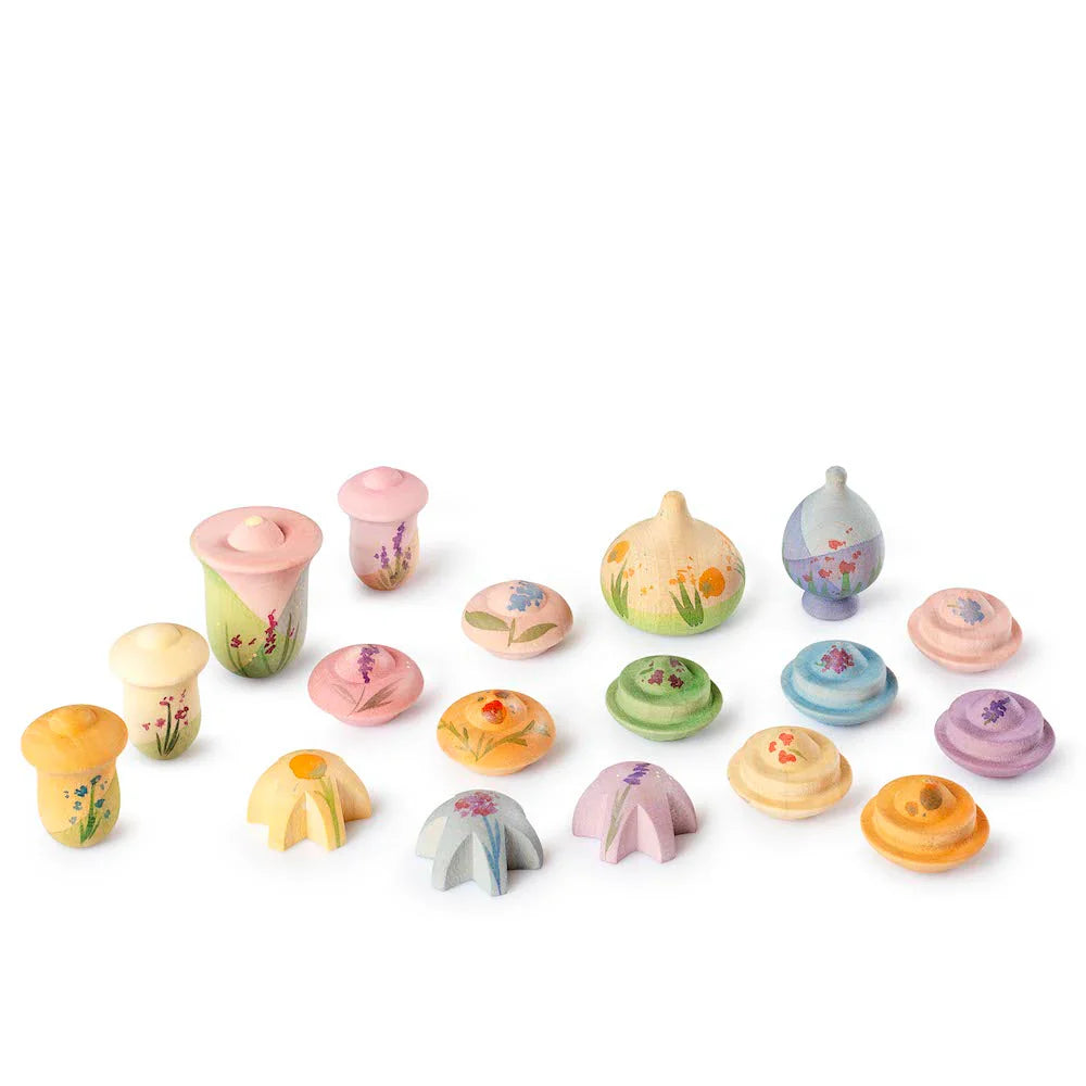 Grapat - "Flower Meadow" handbemalte Blumen (18 Teile)