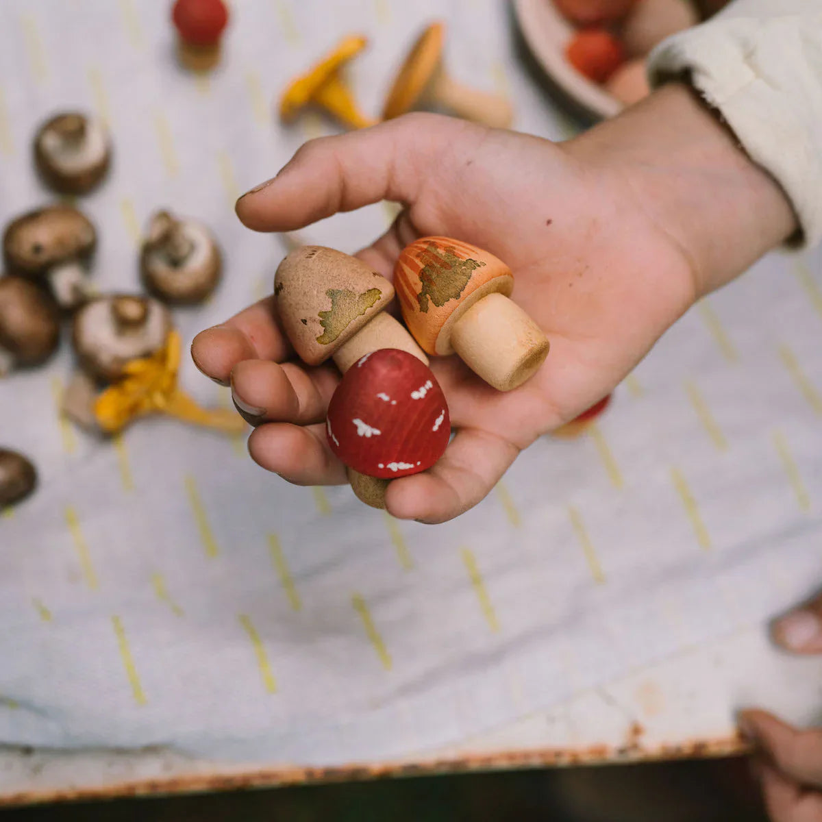Grapat - "Mushroom Grove" handbemalte Pilze (18 Teile)