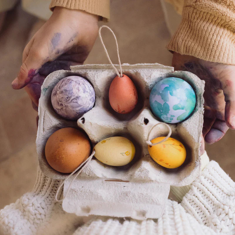 Grapat - Sunrise Eggs (Ostereier aus Holz, Warme Farben)